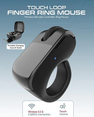 خاتم التصفح الذكي بدون لمس لتيك توك | Hands Free Scrolling Ring for TikTok, Finger Ring Mouse for iPhone/Android/PC/Tablet